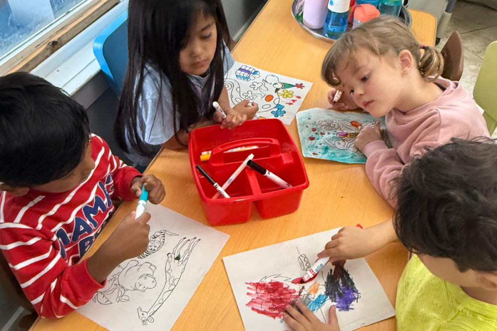 Bright Star Daycare Center kids reading